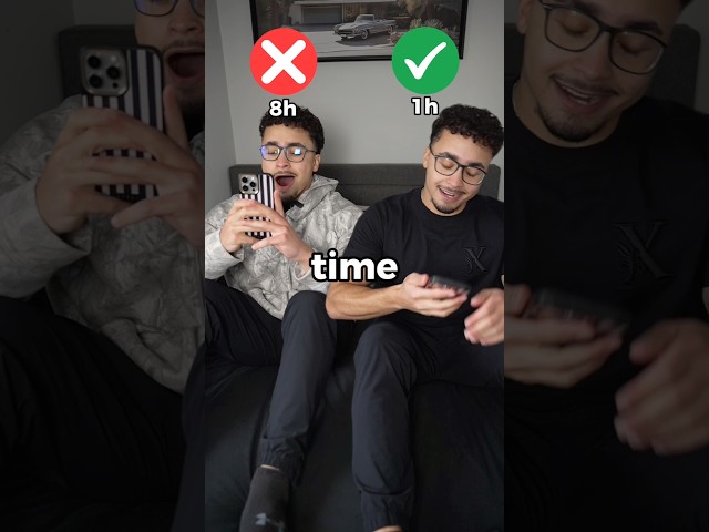 8 Hour vs 1 Hour Screen Time