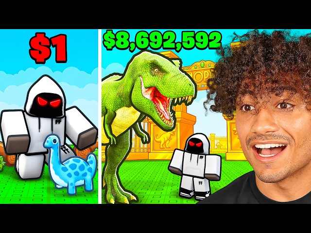Spending $8,592,385 To Build The BIGGEST DINOSAUR PARK In Roblox..
