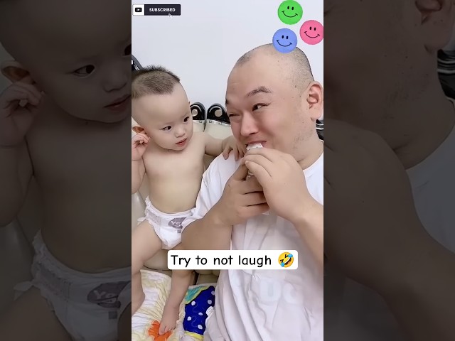 A father having fun 🤣with his baby 🥛|| #funny#baby#shorts