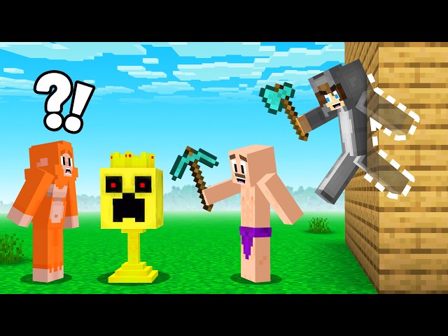 Minecraft Hunters vs Speedrunner, But I Can Phase Through Walls...