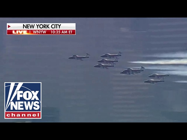 WATCH: Military conducts flyover above Parade of Sail