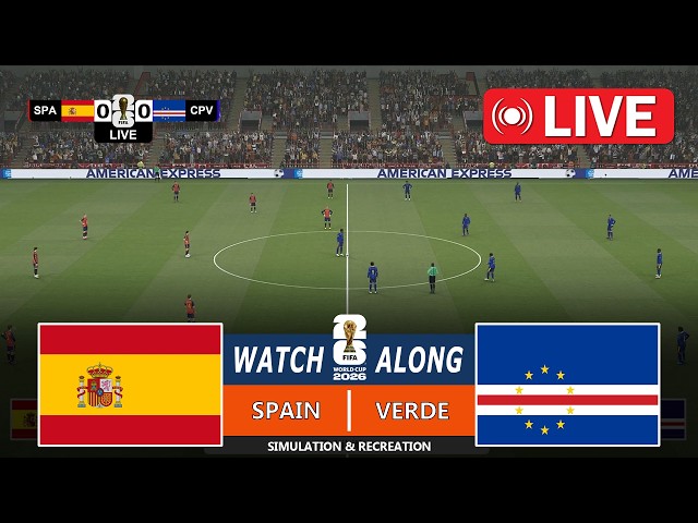 Spain vs Cap Verde | World Cup 2026 | Full Match Streaming | PES 21 Video Game - Simulation