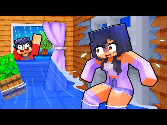 We Cannot ESCAPE the RAIN in Minecraft!