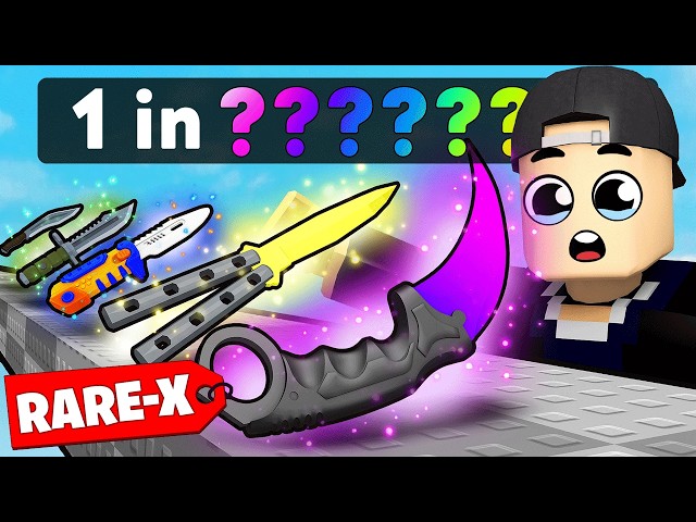 Finding The RAREST KNIFE in Roblox Knife Farm