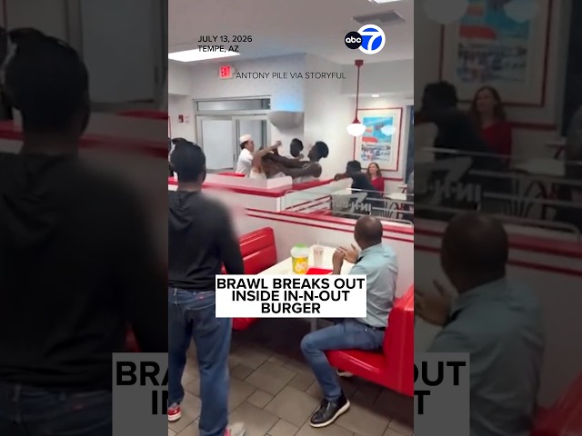 Brawl breaks out inside In-N-Out Burger
