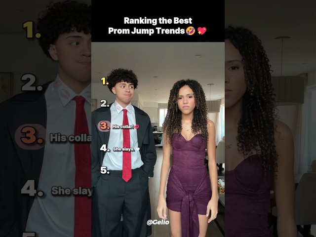 Ranking The Best Prom Jump Trend😂💖✨ #ranking #tiktok #viral #trend