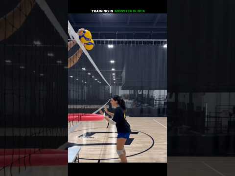 Training in Monster Block ☠️🗿 {subscribe} #volleyball # #algorithm #viralvideo #volleyballworld